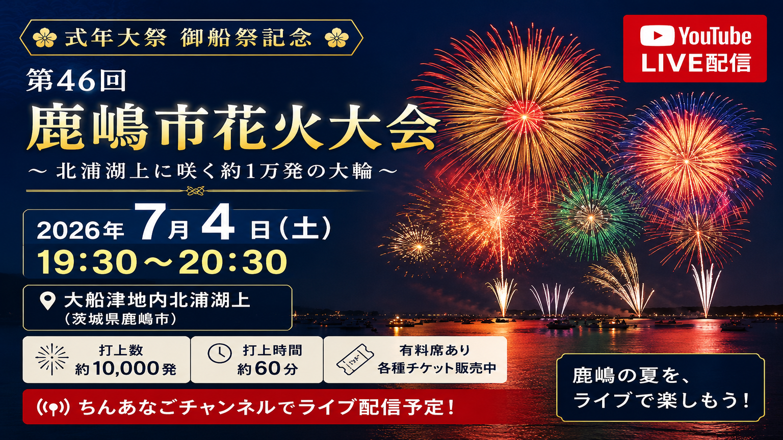 鹿嶋市花火大会2026 直前確認サムネイル